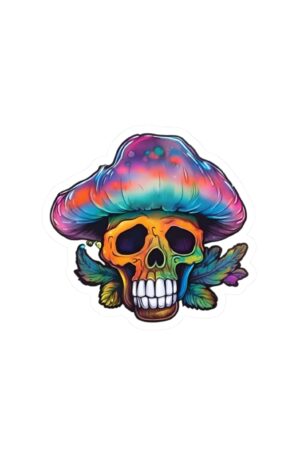 Mushroom Skull Sticker